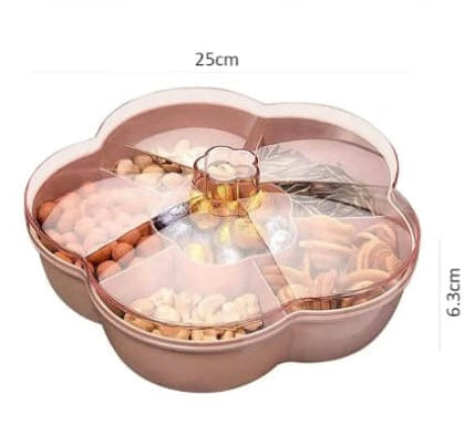 Flower Shape Candy Storage Box, Dry Fruit Tray Bowl, Snacks Organizer Box Flower Shape Candy Storage Box, Dry Fruit Tray Bowl, Snacks Organizer Box